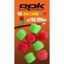 ZIG CUBE N 10 ROUGE VERT X 16