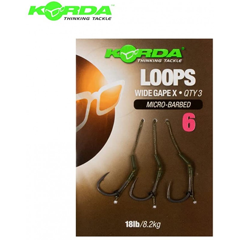 Korda Ready Tied Spinner Rig Kurv Boom toutes tailles Simple Ou Pack De 5 