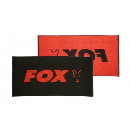 FOX BEACH TOWEL BLACK ORANGE
