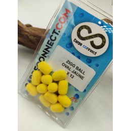 ZIGG BALL OVAL JAUNE X 12