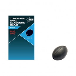 TUNGSTEN OVAL LEADCORE BEADS 8 MM X 10