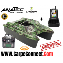Bateau Amorceur Anatec Catamaran Forest Lithium AN-I6X + Echo TF520