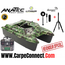 Bateau Amorceur Anatec Cata Forest Lithium AN-I6X + Support et Amplifi + trepied