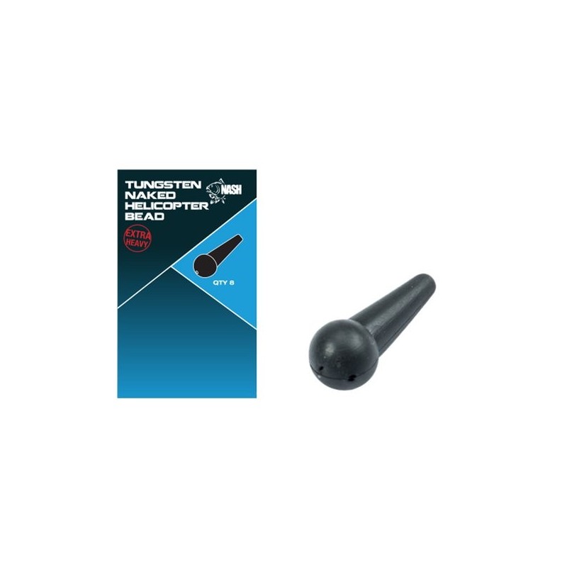 TUNGSTEN NAKED HELICOPTER BEAD X 8 TUNGSTEN NAKED HELICOPTER BEAD X 8