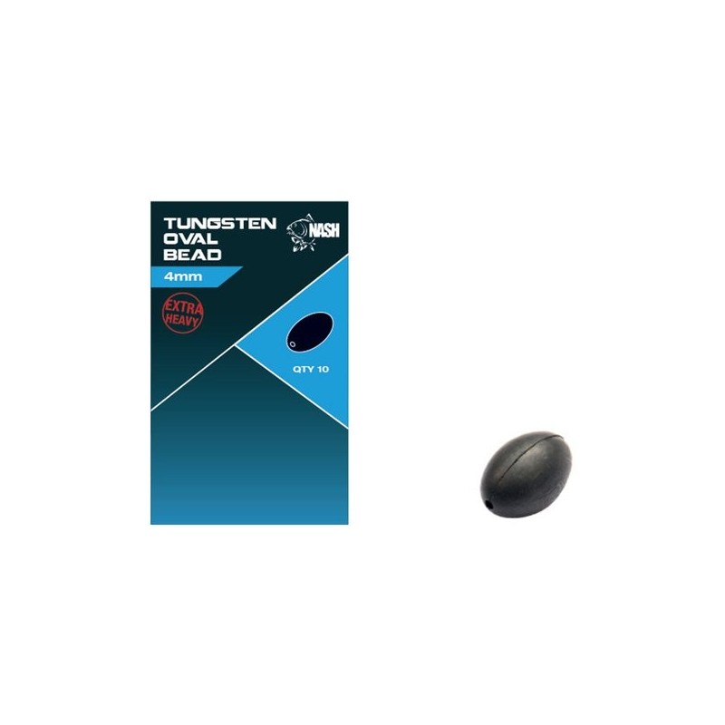 NASH TUNGSTEN OVAL BEAD 4 MM X 10