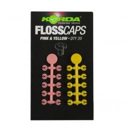 Korda Floss Caps Pink/Yellow