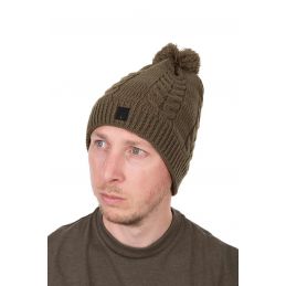 FOX CABLE KNIT BOBBLE KHAKI